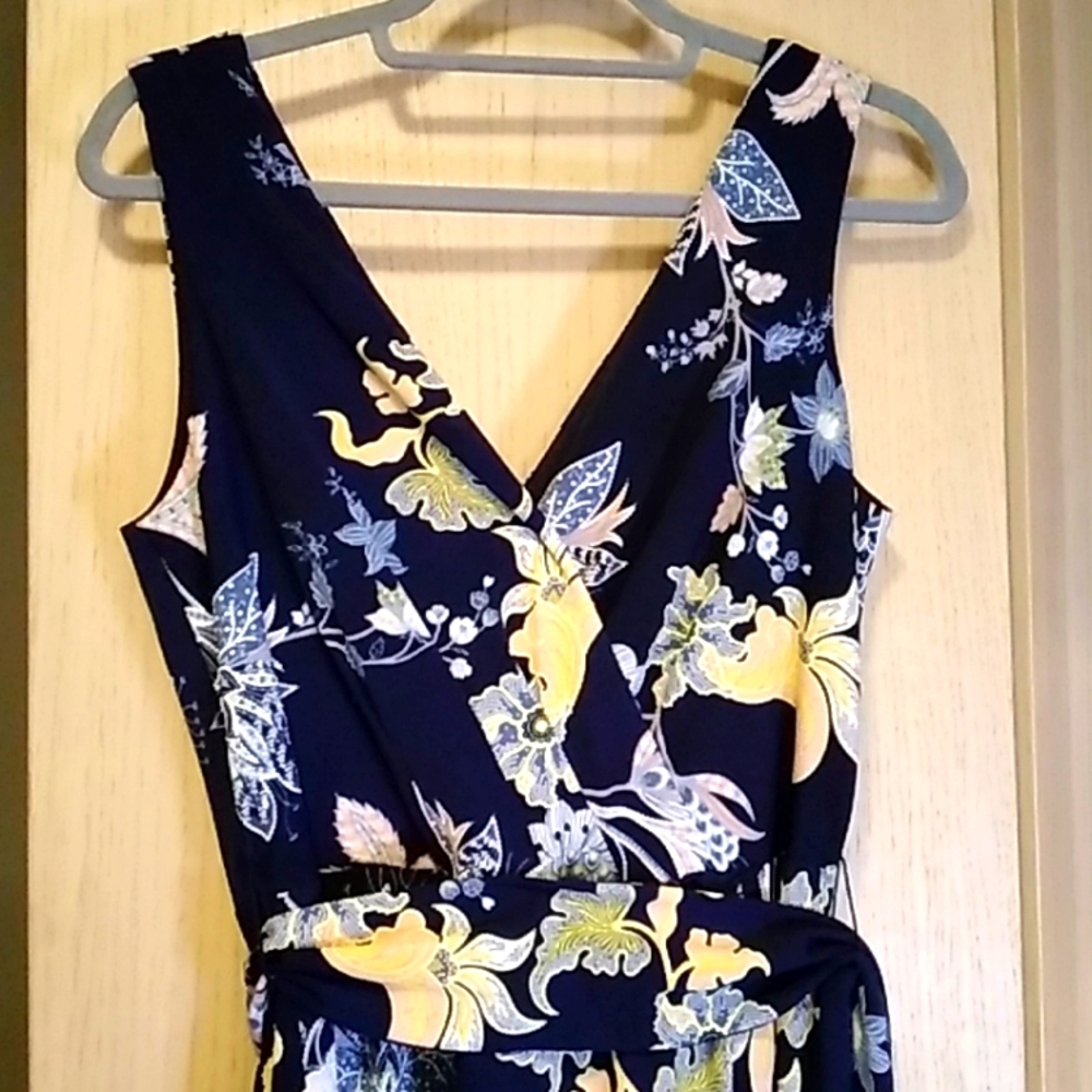 Chetta B Formal Floral Maxi Dress Sz 10 /L
